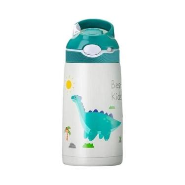 Imagem de Garrafa Térmica Infantil De 400ML Com Canudo Em Forma De Bico De Pato,