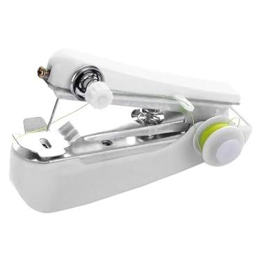 Imagem de 1 mini máquina de costura de ponto rápido, tecido econômico, ferramentas de costura, portátil, portátil, mini máquina de costura manual