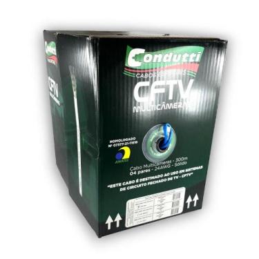 Imagem de Cabo rede azul cobreado caixa 300m - con - CONDUTTI