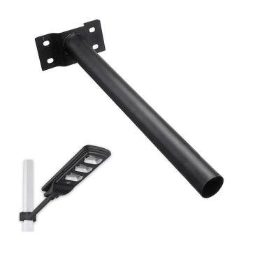 Imagem de Suporte Luminaria Publica Solar Aço Pintura Eletrostatica Barra Resistente Jardim Quintal