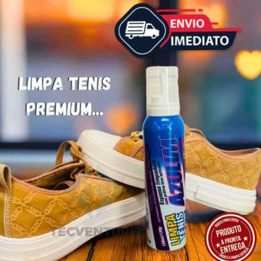Imagem de Limpa Tênis Branco e Colorido Spray Limpador a Seco Espuma Limpa Tenis