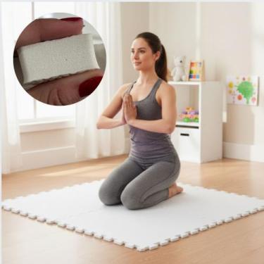 Imagem de Kit 10 Placas Tapete Tatame EVA 50x50cm 20mm 20 Bordas Emborrachado Ex