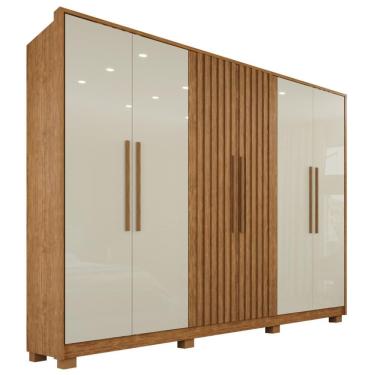 Imagem de Guarda-roupa Casal 100% Mdf 6 Portas E 6 Gavetas Premium Ripado
