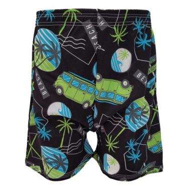 Imagem de Samba Canção Infantil Romantic Estampado Cor:Preto/ SurfTamanho:GG - L