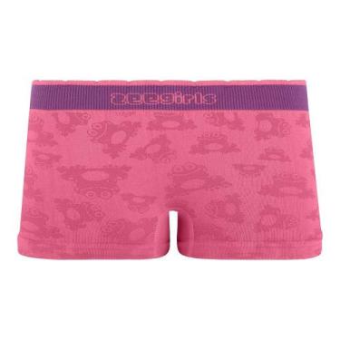 Imagem de Calcinha Boxer Infantil Jacquard Rosa do Deserto Zee Rucci, M