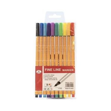 Imagem de Conjunto De Canetas De Linha Fina De 10, 18 E 24 Cores, À Prova d'Água