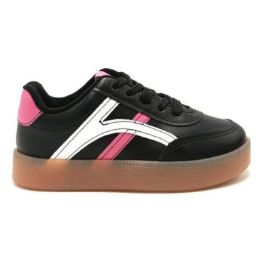 Imagem de Tenis Molekinha Infantil Menina Casual Conforto Escolar Leve, Preto, 3