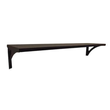 Imagem de Prateleira Preta Eletrostática Parede Decoração 57x21 - INOX LAURINDOS