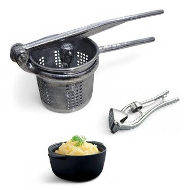Imagem de Kit Espremedor De Alho E Espremedor De Batata Alumínio