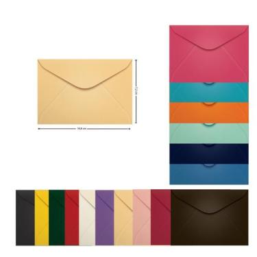 Imagem de Envelope Pequeno Corlorido 72x108 Visita 100 Unidades Scrity, Madrid