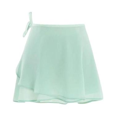 Imagem de Saia De Ballet Chiffon Curta Para Mulheres Adultas Com Amarração Em Re