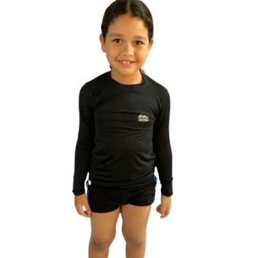 Imagem de Camisa Infantil Menino Com Proteção Fator 50+ Para Praia e Piscina - T