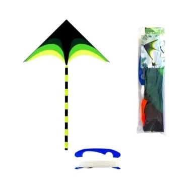 Imagem de Pipa Delta Grande Para Adultos E Crianças Com Cauda De 5m, Fácil De Vo