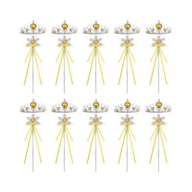 Imagem de Conjunto De Varinha Mágica E Coroa De Diamante Para Meninas, Fantasia 