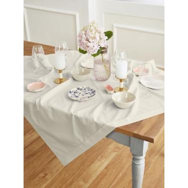Imagem de Toalha de mesa Solino Home Cotton Linen Stitch 132x132cm