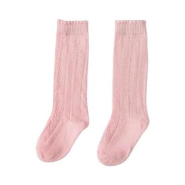 Imagem de Meias Altas De Malha Respirável Para Crianças, Meias Longas De Algodão