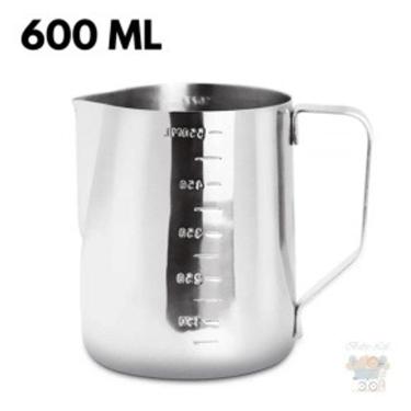 Imagem de Leiteira Pitcher Profissional 600ml em Aço Inox - Precisão para seu Café Barista