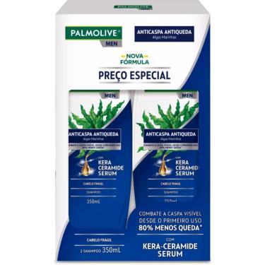 Imagem de Kit Shampoo Palmolive Men Anticaspa Antiqueda (2 unidades)