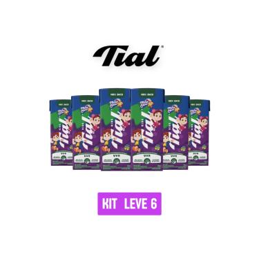 Imagem de Suco Tial Kids 100% Uva Maria Clara E Jp 200Ml - Kit 6 Unid