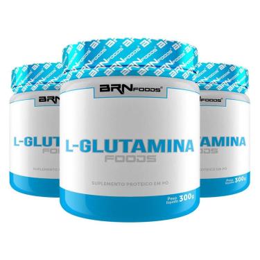Imagem de Kit 3x L-Glutamina 300g - BRNFOODS-Unissex