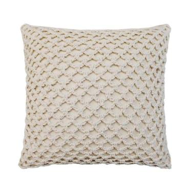 Imagem de Capa De Almofada Decorativa Croche Nordeste 42 X 42 Artesanal Estampa 