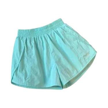 Imagem de Shorts De Algodão Para Crianças, Verão, Meninos, Meninas, Cintura Elás