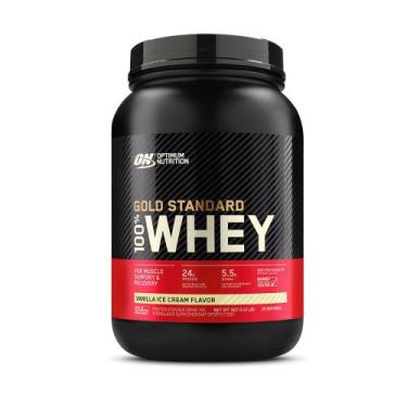 Imagem de Whey Gold 907g Baunilha Optimum - Optimum Nutrition, Baunilha, 907g