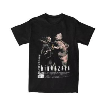 Imagem de Camiseta Grande Preta De Filmes Clássicos De Terror Silent Hill Reside