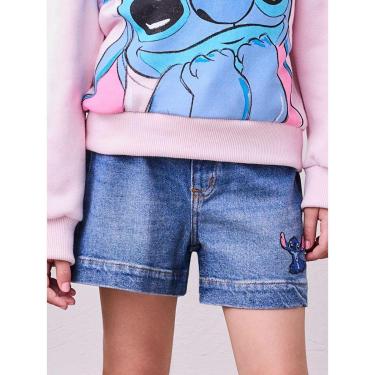 Imagem de SHORTS JEANS STICH E ANGEL BOLSOS ANIMÊ-Feminino