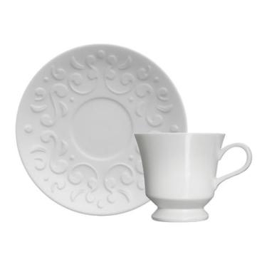 Imagem de Xicara 80ml Avulsa Para Café Com Pires Tassel Porcelana Germer