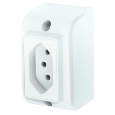 Imagem de Tomada 2p+t 20a 250 Volts Sobrepor - 2550 - Fame Tomada Padrao 2p+t 20