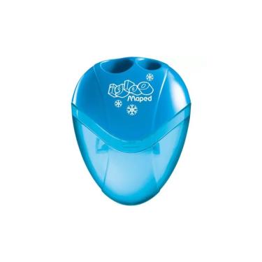 Imagem de Apontador com Depósito Duplo Maped I-Gloo com Lâminas Afiadas e Design Ergonômico Compacto 1 Unidade Azul