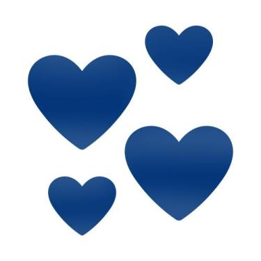 Imagem de Adesivo Vinílico Corações Decorativos Parede Quarto, Sala - R9 Decor, 