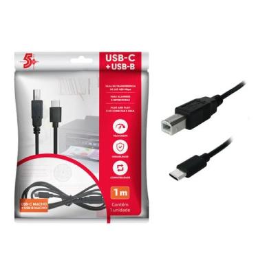 Imagem de Cabo Usb C Tipo C 2.0 Usb B Macho De Impressora 1 Metro - PIX