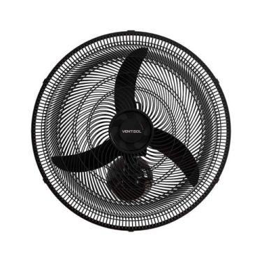 Imagem de Ventilador De Parede Oscilante 50cm Em Plástico Ventisol New Preto 127