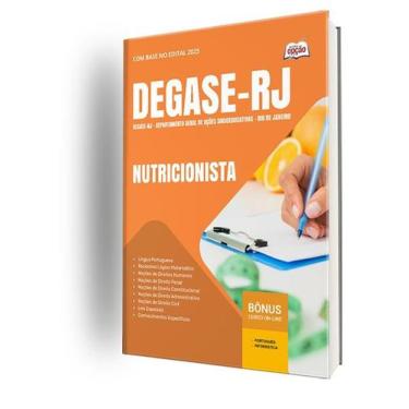 Imagem de Apostila Degase - Nutricionista - Apostilas Opção