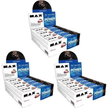 Imagem de Kit 3X Power Protein Bar - 12 Unidades 41g Napolitano - Max Titanium