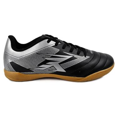 Imagem de Chuteira Futsal Preta OXN Alcance Strike Quadra Salao-Unissex