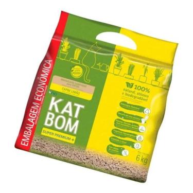 Imagem de Granulado Sanitário Gatos Capim Limão Econômico 6kg Katbom - Congratul