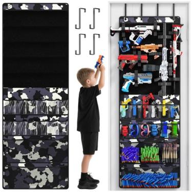 Imagem de Organizador de armas de brinquedo Over the Door Mefrit Camuflage Patte