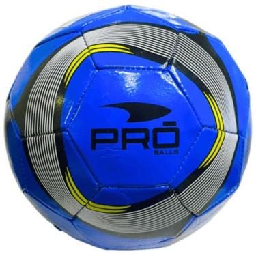 Imagem de Bola De Futebol Pro Balls Azul Com Prata - Tamanho 5