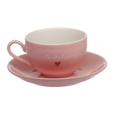 Imagem de 2 Xicaras Café Chá Pires Lamour Porcelana Luxo 160 ml - - hauskraft, k