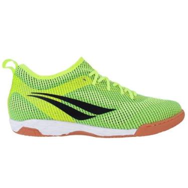 Imagem de Tênis Penalty Futsal Max 500 Ecoknit XXI Masculino, Verde, Preto, 42