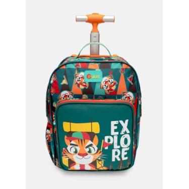 Imagem de Mochila com Rodinha Pequena Tigre Camping VERDE 7909692274993 - PUKET
