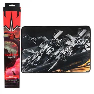 Imagem de Mouse Pad Gamer Grande KNUP, 420x320mm Superficíe Têxtil Antiderrapant