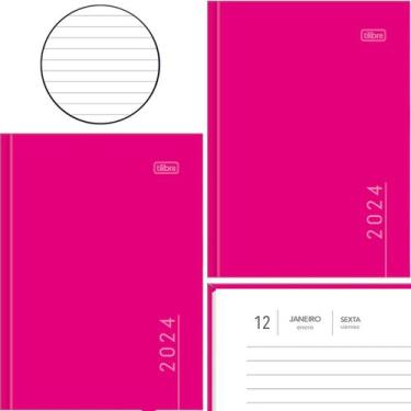 Imagem de Agenda 2024 costurada 10 un Pepper M4 Planejamento Tilibra, Rosa