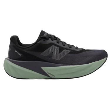 Imagem de Tênis New Balance Masculino FuelCell Rebel v5 1347834, Preto, Verde, 4