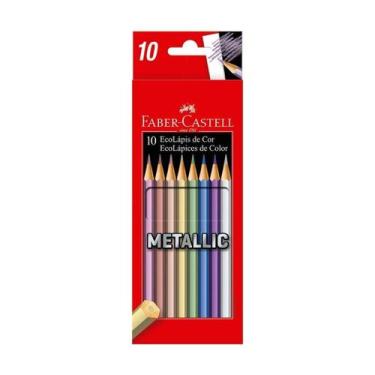 Imagem de Lápis de Cor Ecolápis Metallic 10 Cores 120410G - Faber-Castell