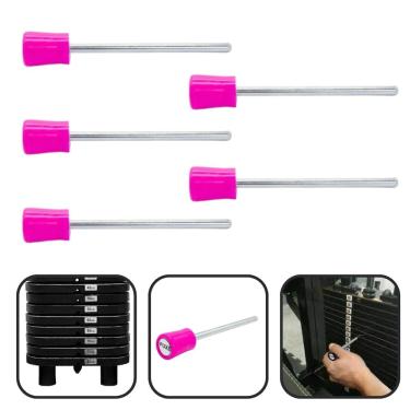 Imagem de Pino Trava Peso Carga Rosa Com Imã e Engate Para Academia  Kit com 5 Un