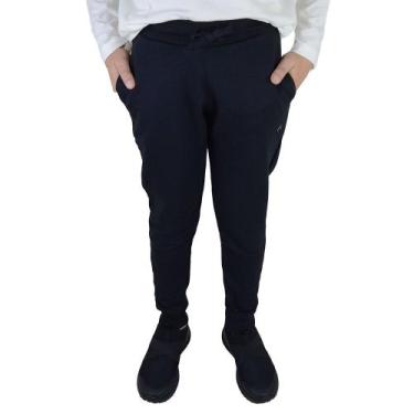 Imagem de Calça Moletom Infantil Meninos Applicato Preta - APT40, Preto, 10
